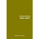 Agenda 2024 2025 Semanal 12 Meses: Planificador Semanal con Fecha A5 | 1 Semana en 2 Páginas