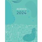 Agenda 2024: Agenda settimanale verticale, 12 mesi, settimana su doppia pagina con orari per appuntamenti (Italian Edition)