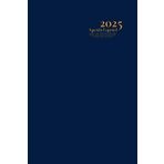Agenda 2025 A5: Azul - Pequeña - Anual - Dia Por Pagina Incluidos Sabado Y Domingo - 365 Dias - Con Horas - Español - Sin Anillas Ni Espiral - Tapa Blanda - Hombre, Mujer & Infantil.