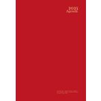 Agenda 2025 a5: Roja - Semana Vista - Vertical Con Horas - Español - 12 Meses - Pequeña - De Bolsillo - Tapa Blanda Sin Espiral - Sin Anillas - Hombre, Mujer.