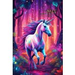Agenda 2025 A5: Unicornio - Pequeña - Anual - Dia Por Pagina Incluidos Sabado Y Domingo - 365 Dias - Con Horas - Español - Sin Anillas Ni Espiral - Tapa Blanda - Hombre, Mujer & Infantil.