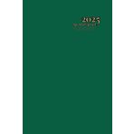 Agenda 2025 A5: Verde - Pequeña - Anual - Dia Por Pagina Incluidos Sabado Y Domingo - 365 Dias - Con Horas - Español - Sin Anillas Ni Espiral - Tapa Blanda - Hombre, Mujer & Infantil.