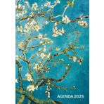 Agenda 2025: Calendario Semanal Con Horas 5:00 – 23:00 | Tamaño A4 | 1 Semana en 2 Páginas | Planificador Mensual | Weekly Planner Semana Vista | Organizador Anual | Vincent Van Gogh Almendro en flor