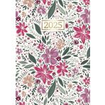 Agenda 2025 Dia por Pagina: Planificador Diario por Horas de Enero a Diciembre 2025 - 1 Día = 1 Página || Calendario Organizador de 12 Meses || Formato Grande A4 - Español - Flores