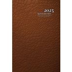 Agenda 2025 Journalier A5: Empreinte de Cuir - Sans Spirale - 365 Jours: 1 Page Par Jour - Petit Format - Organisateur En Français - Couverture Souple ... Professionnel - Pour Femme, Homme & Enfant.