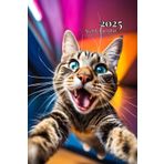 Agenda 2025 Journalier A5: Humour Chat - Sans Spirale - 365 Jours: 1 Page Par Jour - Petit Format - Organisateur En Français - Couverture Souple - ... Professionnel - Pour Femme, Homme & Enfant.