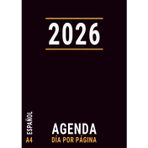 Agenda 2026 Día por Página: A4 Profesional para Oficina con Horas de Enero a Diciembre , Grande , Español ,