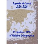 Agenda De Bord 2024-2025 Professeur d’Histoire Géographie: Planificateur de Leçons, Suivi de Notes et Organisateur de Classe Hebdomadaire et Mensuel Septembre 2024-Août 2025 | Format A4.