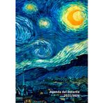 Agenda del docente 2025/2026, settimanale: pianificatore didattico per docenti, l'intera settimana in due pagine. Arte in copertina, Notte Stellata, Vincent Van Gogh, per i veri amanti dell'arte.