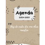 Agenda Escolar 2024 2025 con Vista Semanal y Mensual de Tapa Dura - Planificador semanal y Mensual 2024 2025 - Diario Inspirador con Portadas - Septiembre 2024 a Agosto 2025 - En Español