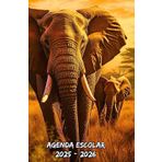 Agenda Escolar 2025 2026 Elefante: Organizador Semanal una semana Por dos Páginas, Planificador Escolar Para Estudiantes (primaria, Secundaria, preparatoria, universidad)