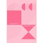 AGENDA GIORNALIERA DOCENTE 4 CLASSI NON DATATA SCUOLA SECONDARIA - COPERTINA RETRO PINK: Include Planning annuale, Orario, Impegni, sezioni per Voti, Mappa posti, Colloqui