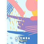 AGENDA GIORNALIERA DOCENTE 9 CLASSI NON DATATA SCUOLA SECONDARIA - COPERTINA SCRIBBLE: Include Planning annuale, Orario, Impegni, sezioni per Voti, Mappa posti, Colloqui