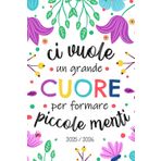 Agenda Maestra 2025 2026: Pianificatore settimanale e mensile | regalo maestre fine anno | nido asilo elementare scuola secondaria | a5