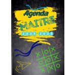 Agenda Maitre 2025 2026: Organisateur de Classe Hebdomadaire et Mensuel et Planificateur de Leçons, Suivi de Notes | A4
