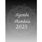 Agenda Mandala 2025 en Blanco & , planificación mensual, semanal y diario, de enero a diciembre de 2025, diario de 8,5"x11: Organizador 2025: ... con meditación a través de mandalas únicos.