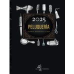 Agenda Peluquería 2025 4 empleados: Libro de citas peluquería, barbería y estilista con fechas. Dietario 2025 dia por pagina por horas (intervalos de 15/30/60 minutos) Tapa dura A4