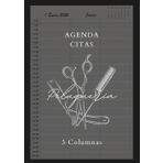 Agenda Peluquería 2026: Libro de Citas para Peluqueria con Fecha y por Horas, Dia por Pagina 3 Empleados | Intervalo de 30 Minutos de 7:00 a 22:30 (3 Columnas) y Calendario de Mes Corriente A4