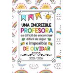 Agenda Profesora 2025 2026: Regalo para maestra de infantil guarderia primaria | cuaderno semanal y mensual | formato pequeño a5