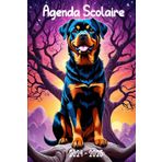 Agenda Scolaire 2024-2025: Planificateur Journalier de Septembre à Juillet avec Couverture Chien Rottweiler | Collège, Lycée pour Garçon et Fille |