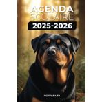 Agenda Scolaire 2025/2026 - Rottweiler: Septembre 2025 - Juillet 2026 | Format A5 | 2 Jours par Page | Parfait pour Organiser Votre Année Scolaire