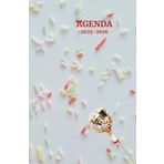 Agenda scolaire journalier 2025-2026- Thème bonbon-Sucette-Vermicelle multicolore (13.34x20.32cm) 1 page par jour