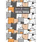 Agenda Settimanale 2025 2026 Gatti: 16 mesi Settembre 2025 Dicembre 2026 | La settimana su una doppia pagina | Vista Orizzontale | Formato A4.