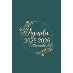 Agenda settimanale 2025-2026: La settimana su una doppia pagina, 18 mesi luglio 2025 a dicembre 2026.