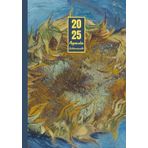 Agenda settimanale 2025 con orario: Vincen Van Gogh, Girasole | 12 mesi, Settimana su doppia pagina, Intervalli di 1 ora, Da Gennaio 2025 a Dicembre ... per la Pianificazione Personale, l'ufficio