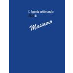 Agenda Settimanale 2025 - Formato 21,59 x 27,94 cm con 26 Pagine a Quadretti di 1 cm - Perfetto per Scuola, Ufficio e Casa – copertina Massimo