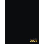 Agenda settimanale 2025: Settimana su doppia pagina, grande formato, Calendario Mensile con Note, 12 mesi