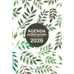 Agenda settimanale 2026: 12 Mesi da Gennaio a Dicembre 2026 | Settimana su una Doppia Pagina | a5