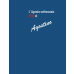 Agenda Settimanale 2026 - Formato 21,59 x 27,94 cm con 26 Pagine a Quadretti di 1 cm - Perfetto per Scuola, Ufficio e Casa – copertina Agostino