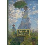 Agenda settimanale con orario: Claude Monet, La passeggiata | 12 mesi, Settimana su doppia pagina, Intervalli di 1 ora, Da Agosto a Luglio, Formato A5 ... Personale, l'ufficio Aziendale e il Diario