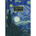 Agenda settimanale con orario: Vincent Van Gogh , La notte stellata | 18 mesi, Settimana su doppia pagina, Intervalli di 1 ora, Da Luglio a Dicembre, ... Pianificazione Personale, l'ufficio Aziendale