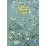 Agenda settimanale con orario: Vincent Van Gogh, Ramo di mandorlo fiorito | 12 mesi, Settimana su doppia pagina, Intervalli di 1 ora, Da Gennaio a ... Note | Adatto per la Pianificazione Personale