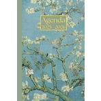Agenda settimanale con orario: Vincent Van Gogh, Ramo di mandorlo fiorito | 18 mesi, Settimana su doppia pagina, Intervalli di 1 ora, Da Luglio a ... per la Pianificazione Personale, l'ufficio