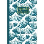 Agenda settimanale: Grande onda | 18 mesi, Settimana su doppia pagina, Da Luglio a Dicembre, Formato 6"x9" | Calendario Mensile con Note | Adatto per ... Personale, l'ufficio Aziendale e il Diario