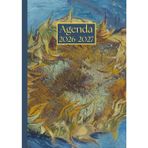 Agenda settimanale: Vincent Van Gogh, Girasole | 12 mesi, Settimana su doppia pagina, Da Agosto a Luglio, Formato A5 | Calendario Mensile con Note | ... Personale, l'ufficio Aziendale e il Diario
