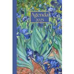 Agenda settimanale: Vincent Van Gogh, Iris | 12 mesi, Settimana su doppia pagina, Da Gennaio a Dicembre, Formato 6" x 9" | Calendario Mensile con Note ... Personale, l'ufficio Aziendale e il Diario