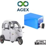 Agex Enerji Regal Raptor K3 Lifepo4 Batarya 72 Volt 24 Ah Smart Bluetooth Özellikli