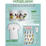 Agg Reklam Isme Özel Mickey Mouse Kupa Seti - Beyaz