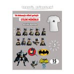 AGG Reklam Ütü ile Yapışan Kıyafet Etiketi Batman 15li Set