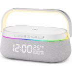 Aggiy Zenith Soundmag Kablosuz Şarj Standı , Bluetooth Hoparlör - Beyaz
