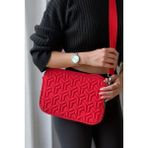 Aggu Bebe iPad Air Pro & Matepad & Galaxy & Tablet Kılıfı 11" - 12'' İnç Uyumlu Kapitoneli Omuz Askılı Kırmızı Tablet Çantası - 11'' - 12'' inç