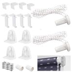 aghoer Stor perde tutucu, 16 adet kıskaçlı tutturma aparatı, Klemmfix stor perde için, 17 mm yedek parça, ikili stor perde, kıskaçlı stor perde, ahşap pencere için kıskaçlı sabitleyici