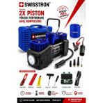 Ağır Hizmet 12V 150PSI Çift Silindirli Çantalı Oto Kamyon Lastik Şişirme Hava Kompresör Set