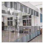 Ağır Hizmet Garaj Bölücü Perdeler Şeffaf Su Geçirmez Vinil Sürgülü Perdeler Çalışma Alanları için Halkalı Veranda Veranda Araba Yıkama 2,8 x 3 m (9,2 x 9,8 ft)