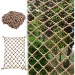 Ağır Hizmet Kenevir Halatı Kargo Ağı - 26x26FT Yetişkin Fitness için Dayanıklı Oyun Alanı Ağı, Kargo Merdiveni, Duvar Izgarası - Güçlü, Çok Yönlü, Hava Koşullarına Dayanıklı Ağ