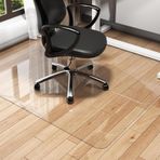 Ağır Hizmet Ofis Koltuğu Paspası 1,5 mm Kalın Şeffaf Parke Zemin Koruyucu Tekerlekli Sandalyeler için Kaymaz Su Geçirmez Çizilmez 40x59 inç (100x150 cm)